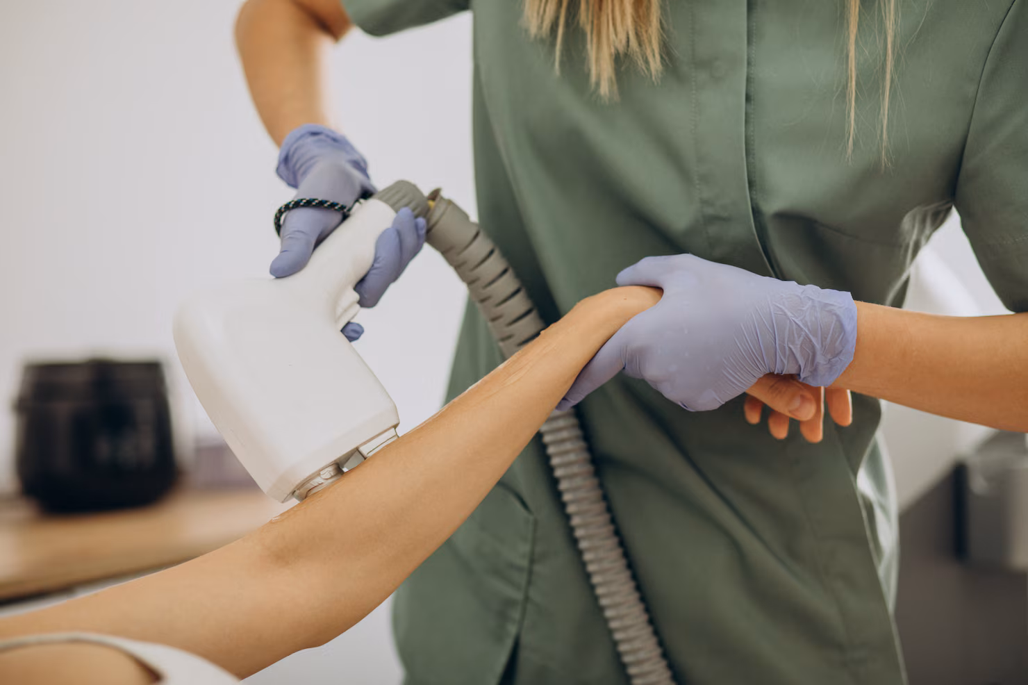 Laser hair removal illustration